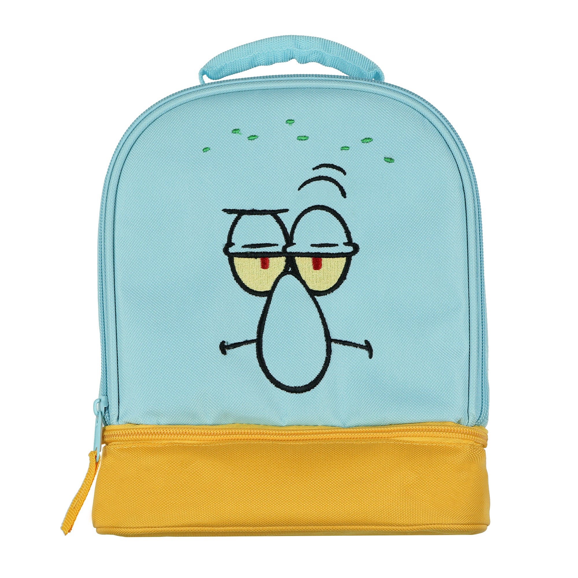 SpongeBob SquarePants Squidward Lunch Bag Dual Compartment Insulated Tote 10"