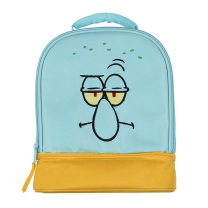 SpongeBob SquarePants Squidward Lunch Bag Dual Compartment Insulated Tote 10"