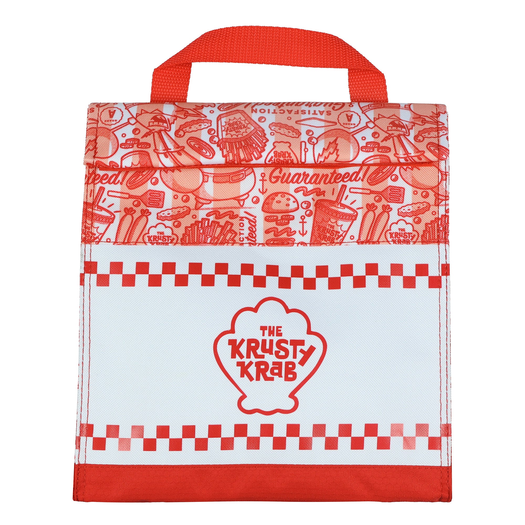 SpongeBob SquarePants The Krusty Krab Lunch Sack Fold Top Insulated Tote Bag