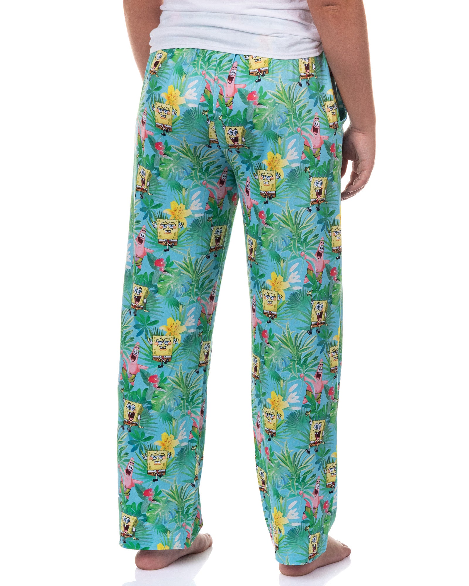 SpongeBob SquarePants Pajamas Women's Tropical Vibe Lounge Sleep Pants