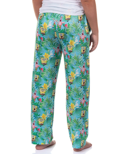 SpongeBob SquarePants Pajamas Women's Tropical Vibe Lounge Sleep Pants