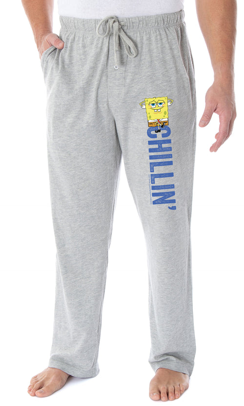 Nickelodeon Men's SpongeBob SquarePants Chillin' Loungewear Sleep Bottoms Pajama Pants (X-Large)