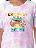 Nickelodeon SpongeBob SquarePants Womens' Nope, It's My Day Off Sandy Patrick Nightgown Sleep Pajama Shirt