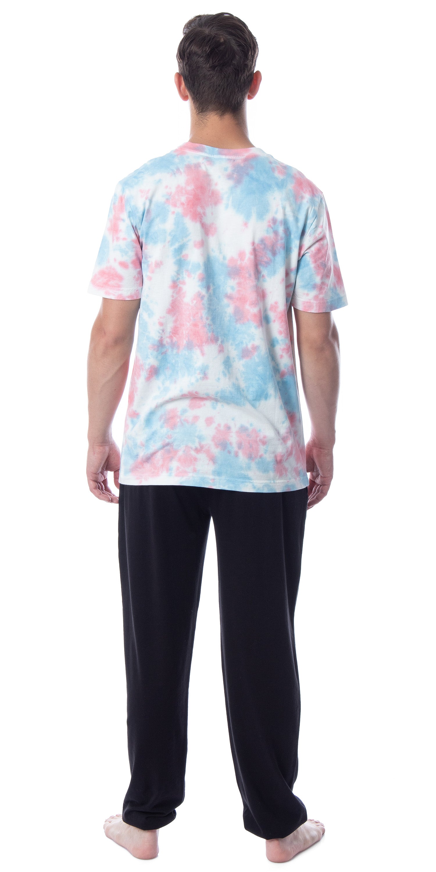 SpongeBob SquarePants Mens' Patrick Tie-Dye Funny Jogger Sleep Pajama Set