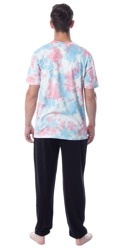SpongeBob SquarePants Mens' Patrick Tie-Dye Funny Jogger Sleep Pajama Set