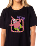 SpongeBob SquarePants Women's Patrick Star Weird Pajama Dorm Sleep Shirt Nightgown (X-Large)