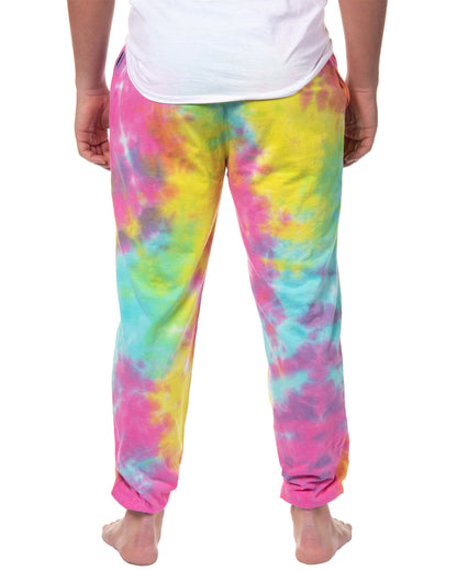 SpongeBob SquarePants Men's Friends Pile Up Tie-Dye Lounge Pajama Pants