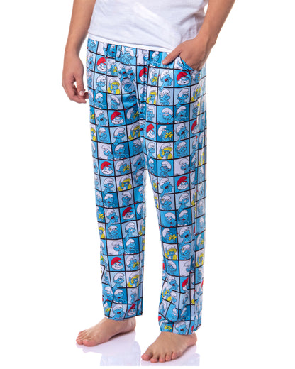 The Smurfs Men's Smurfette Papa Smurf Portrait Sleep Pajama Pants