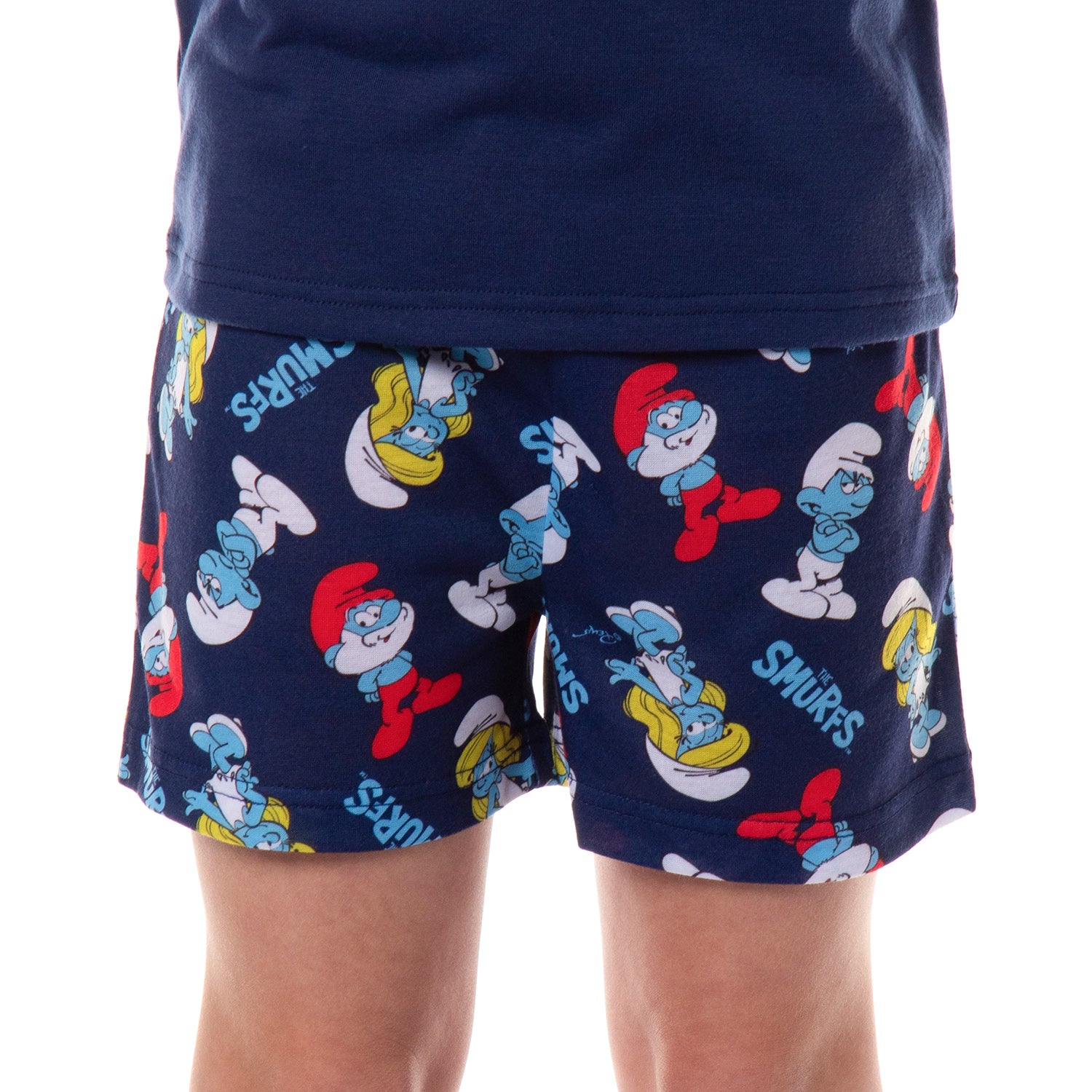 The Smurfs Girls' Smurfette Pose Shorts Sleep Pajama Set