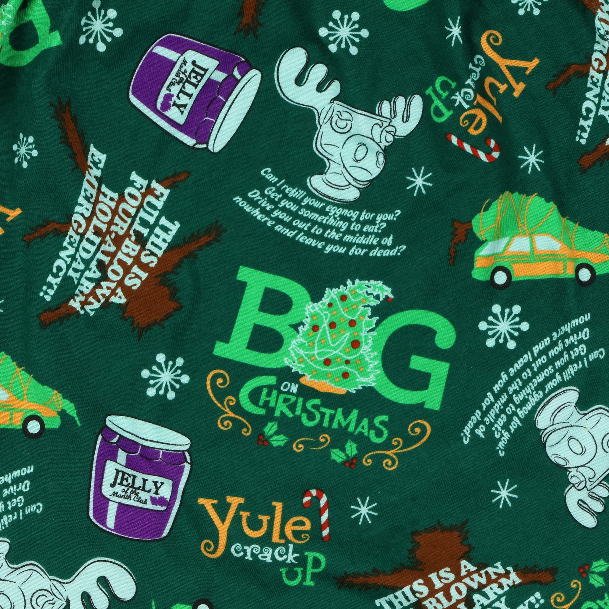 National Lampoon's Christmas Vacation Boxer Shorts Men's Quotes Underwear