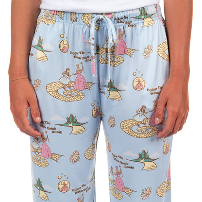 The Wizard of Oz Pajama Pants Women's Follow The Yellow Brick Road Bottoms