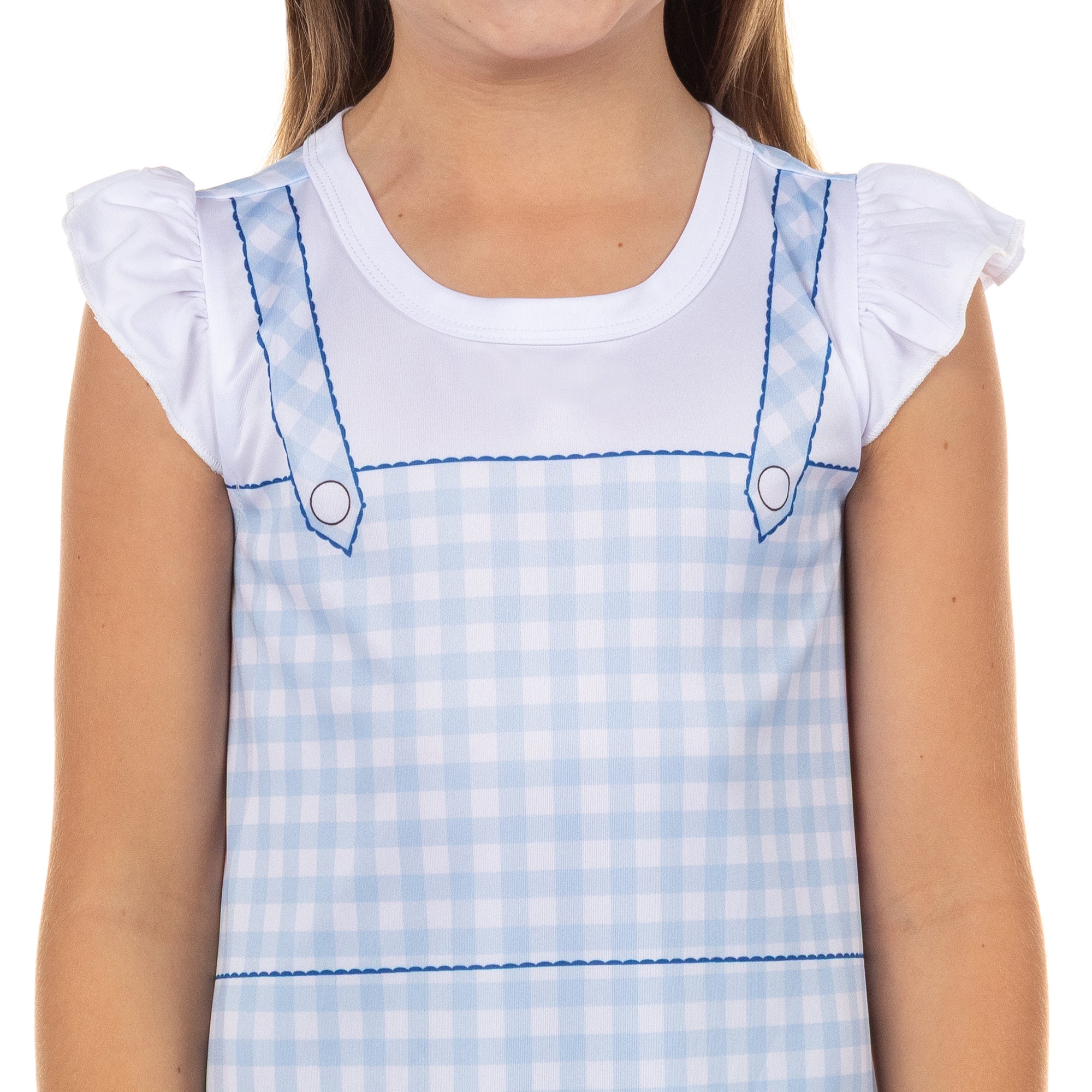 Wizard of Oz Girls Pajamas Dorothy Ruby Slippers Ruffle Nightgown