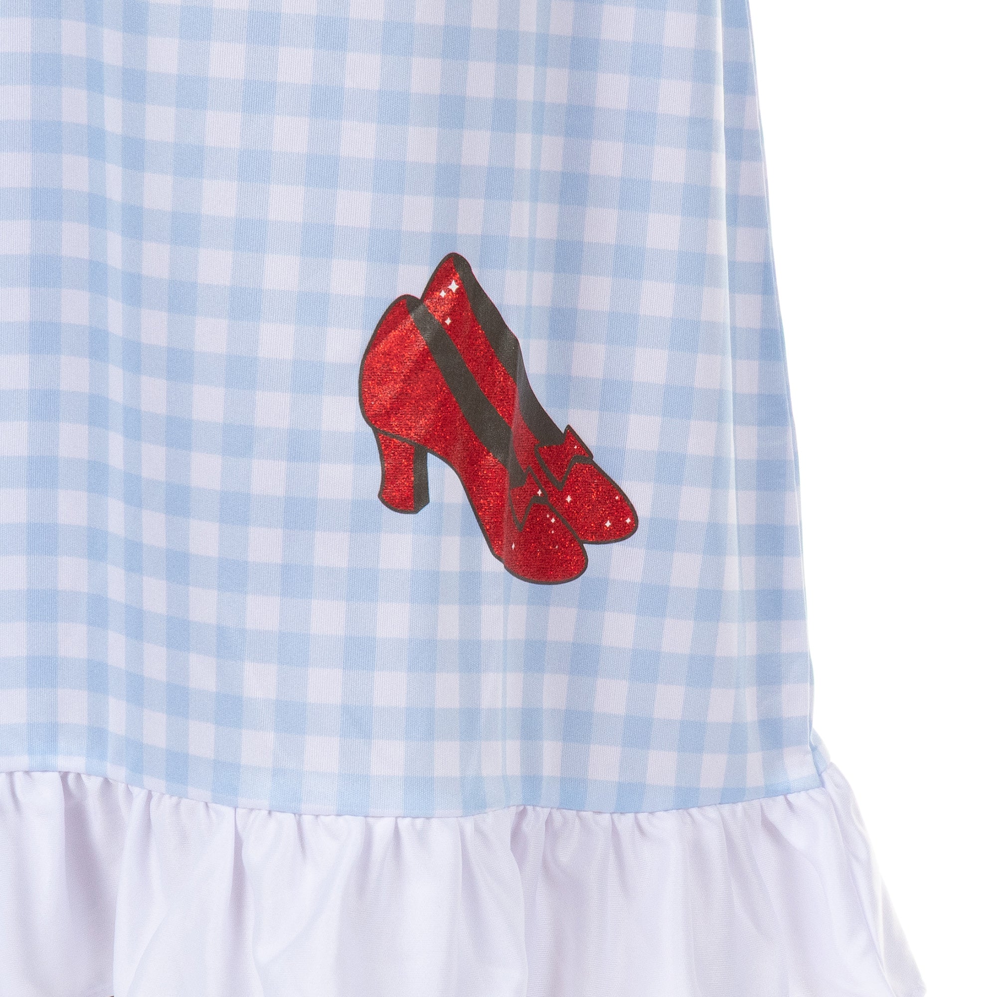 Wizard of Oz Girls Pajamas Dorothy Ruby Slippers Ruffle Nightgown