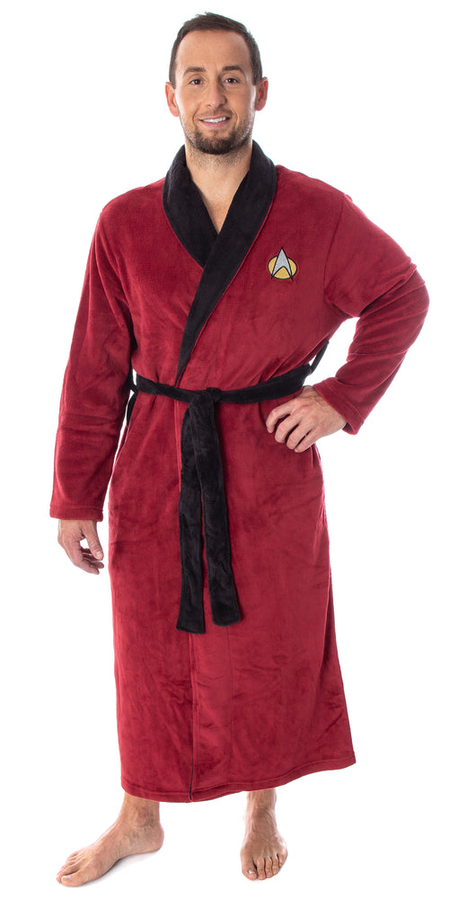 Star Trek The Next Generation Captain Picard Costume Adult Fleece Plush Robe OSFM