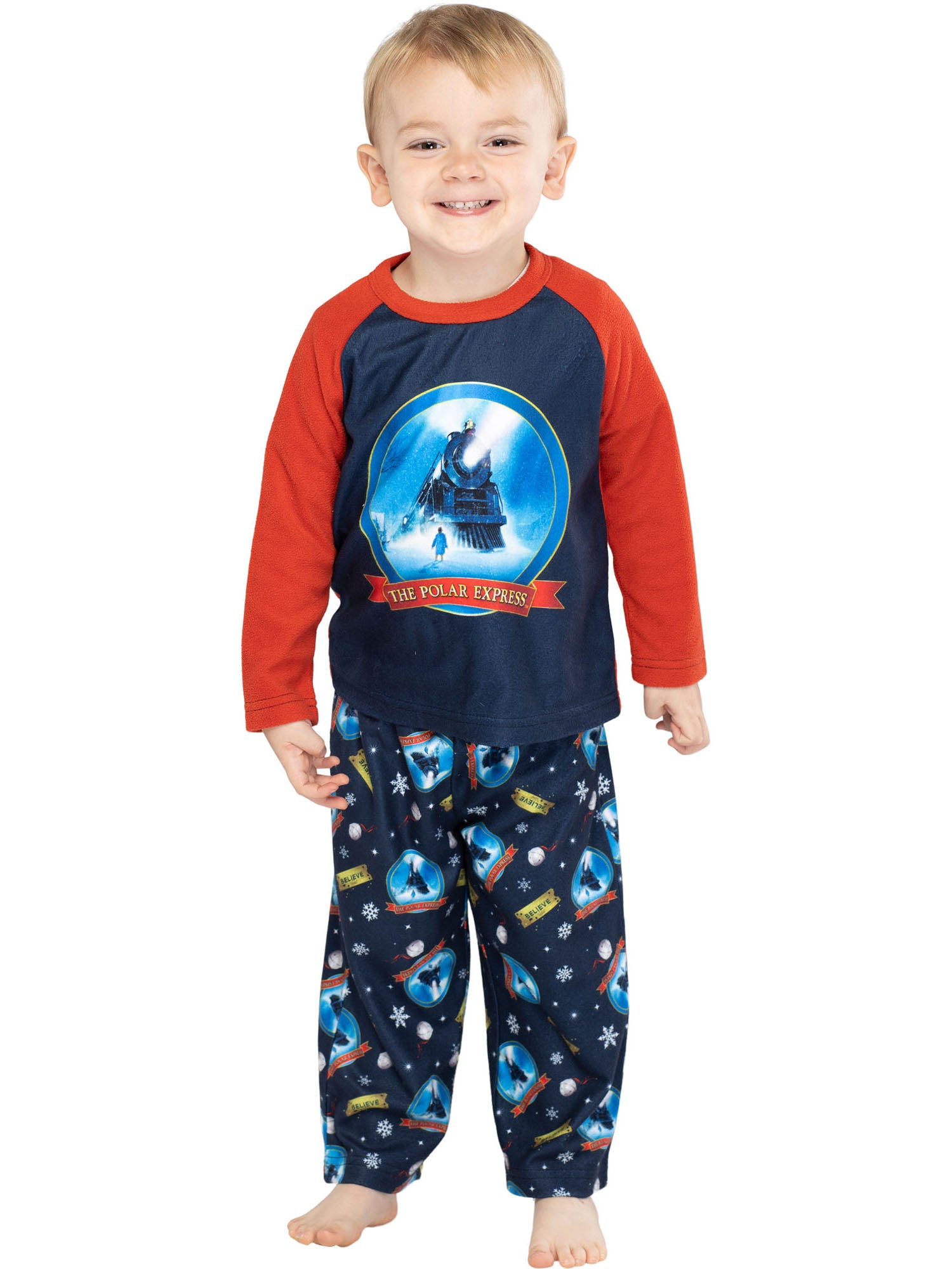 The Polar Express Train Toddler Kids Raglan Pajama Set