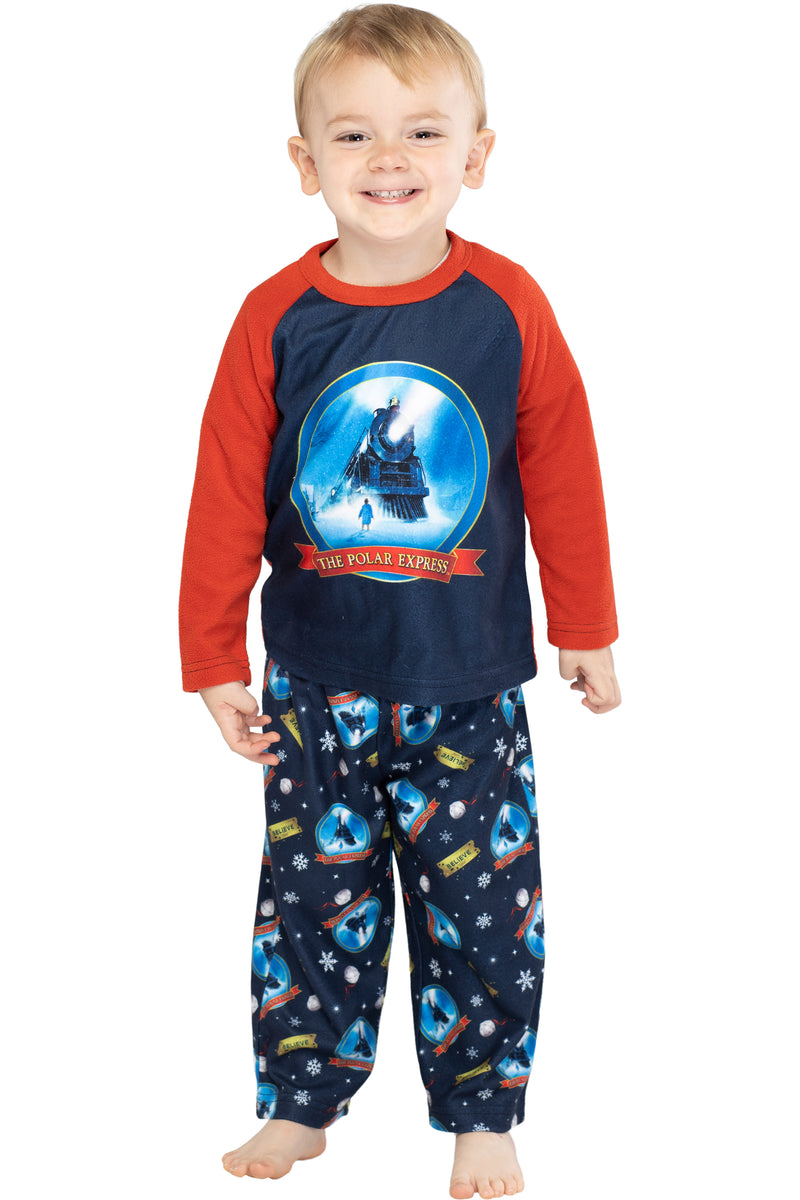 The Polar Express Train Toddler Kids Raglan Pajama Set