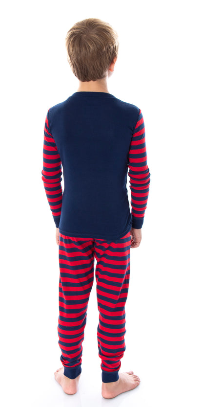 The Polar Express Train Kids Tight Fit Long Sleeve Cotton Pajamas