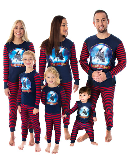 The Polar Express Train Matching Family Pajama Set Tight Fit Cotton Pajamas