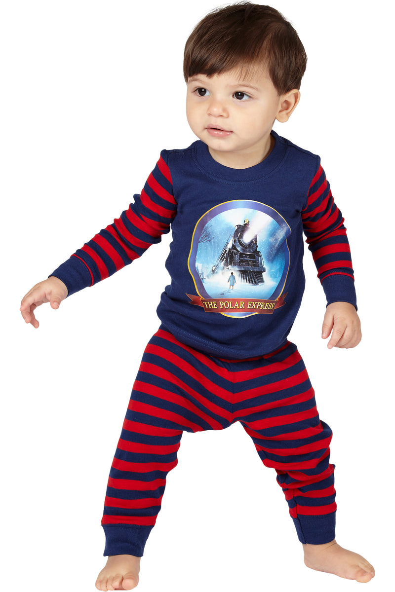 The Polar Express Train Matching Family Pajama Sets Tight Fit Cotton Pajamas For Adults, Kids, Toddlers, Infants