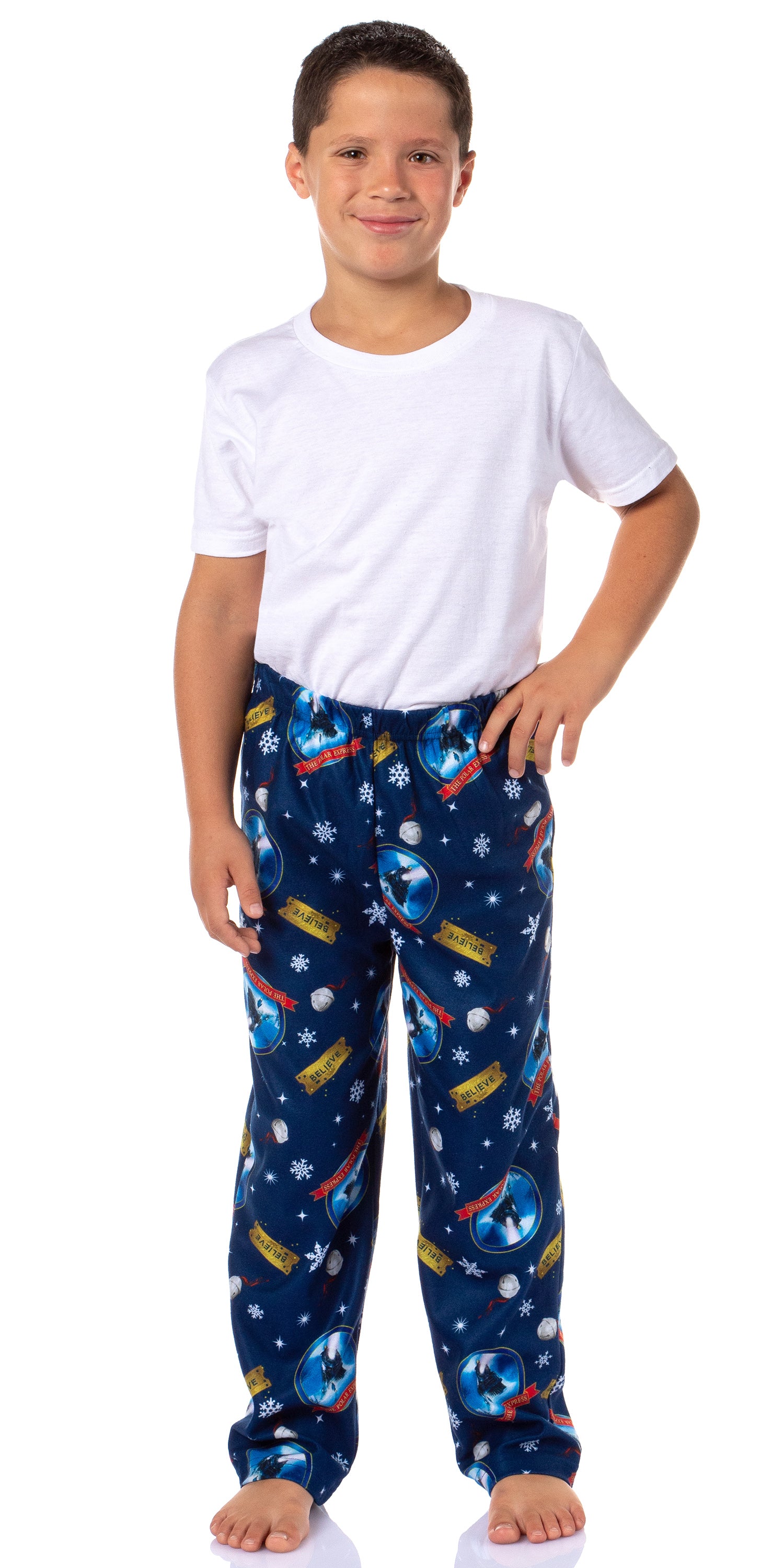 The Polar Express Boys' Christmas Movie Believe Train Pajama Sleep Pants
