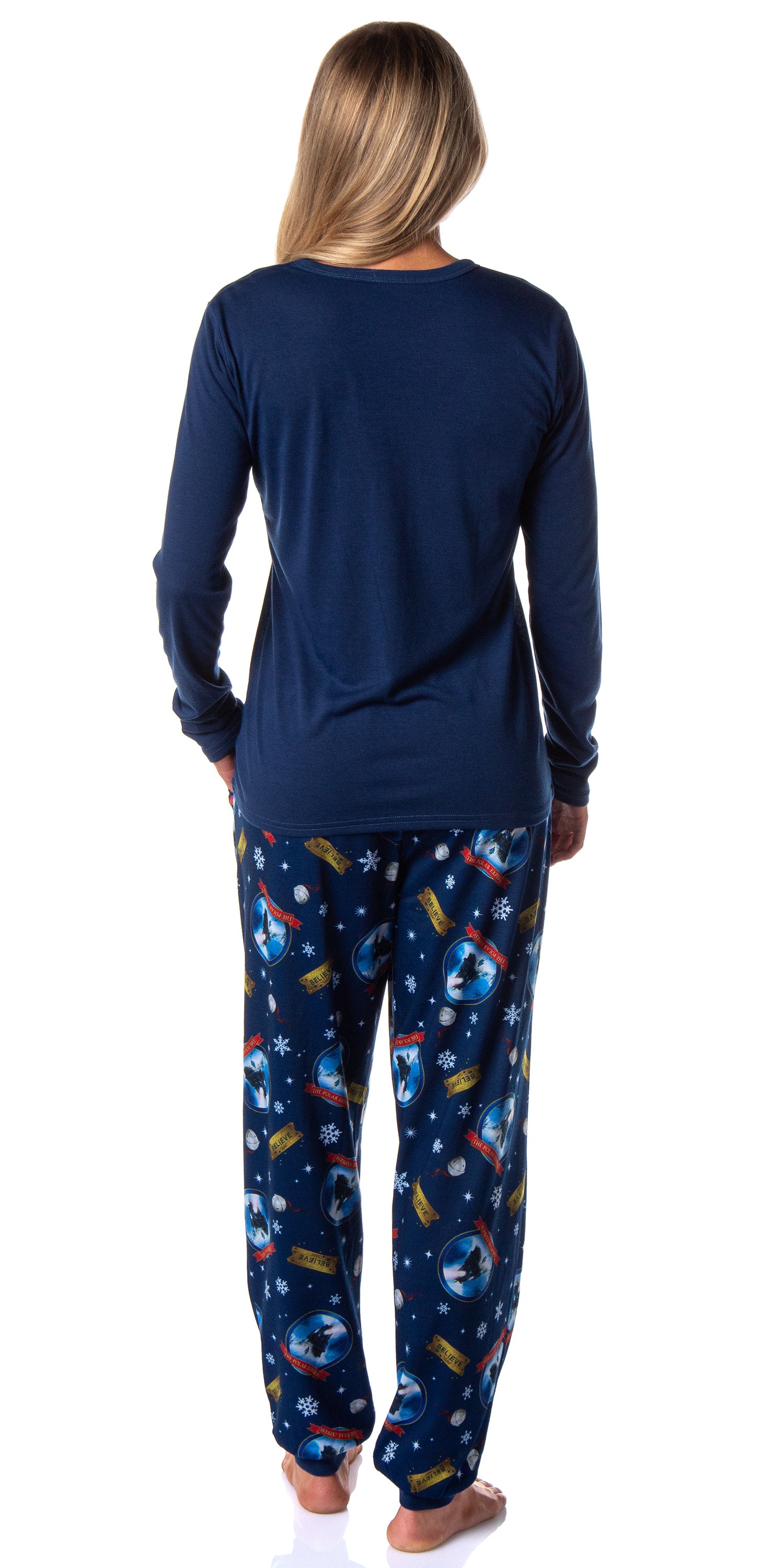 The Polar Express Womens' Train Movie Film Sleep Jogger Pajama Set