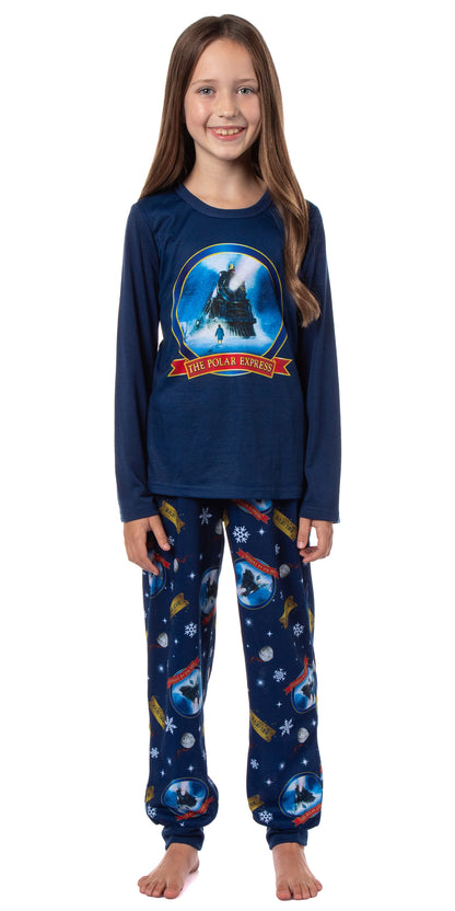 The Polar Express Womens' Train Movie Film Sleep Jogger Pajama Set