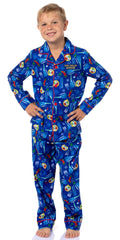 The Polar Express Multiple Sizes Christmas Sleep Collared Button Down Long-Sleeve Pajama Set