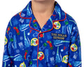 The Polar Express Multiple Sizes Christmas Sleep Collared Button Down Long-Sleeve Pajama Set