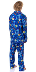 The Polar Express Multiple Sizes Christmas Sleep Collared Button Down Long-Sleeve Pajama Set