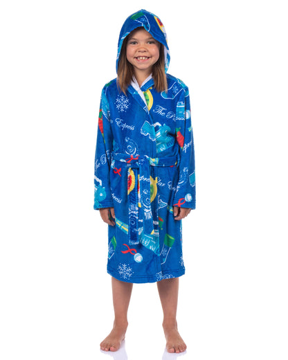 Polar Express Robe Boys' Movie Inspired Design Plush Hooded Bathrobe