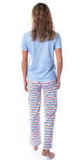 Peanuts Women's Snoopy Happiness is Sleeping In Shirt And Pants Sleepwear Pajama Set