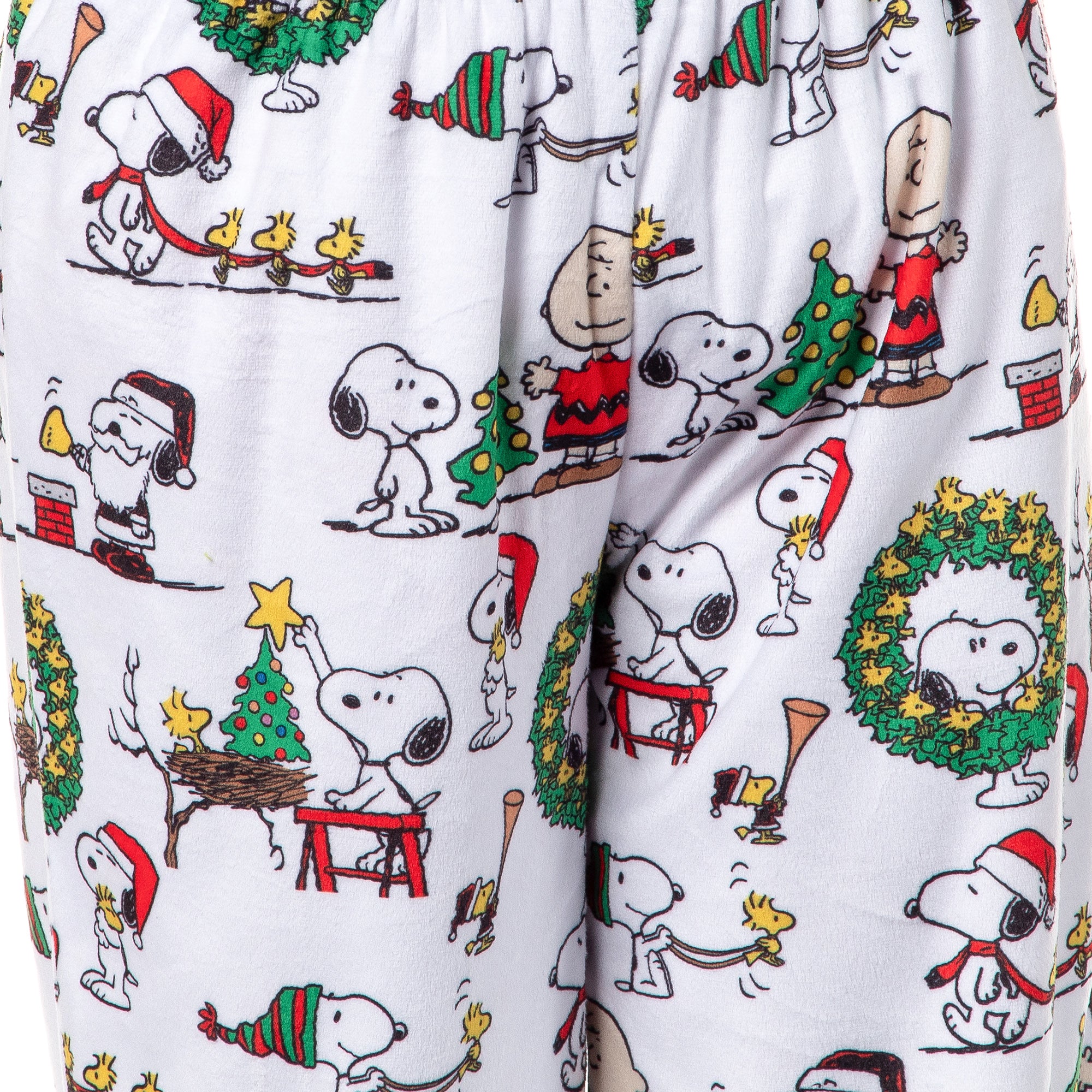 Peanuts Kids Christmas Time All Over Print Smooth Fleece Pajama PJ Pant