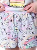 Peanuts Womens' Snoopy Dream In Color Tie-Dye Sleep Pajama Set Short