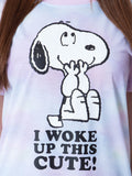 Peanuts Womens' I Woke Up This Cute Tie-Dye Sleep Pajama Set