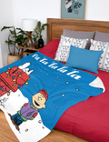 Peanuts Charlie Brown And Snoopy Ultra Soft Sherpa Throw Blanket