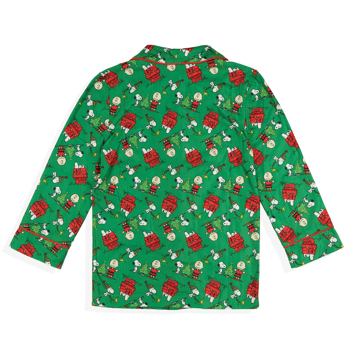 Peanuts Pajamas Toddler Home For The Holidays Coat Front Sleep Set