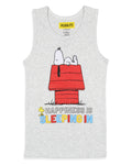 Peanuts Girls' Snoopy Happiness Is Sleeping In Pajama Set Tank Top Shorts