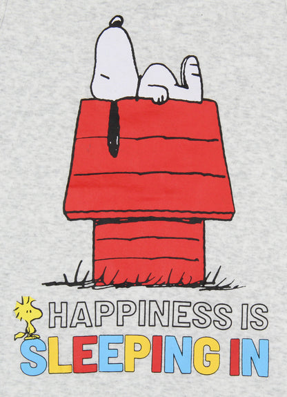 Peanuts Girls' Snoopy Happiness Is Sleeping In Pajama Set Tank Top Shorts
