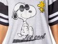 Peanuts Joe Cool Snoopy Woodstock Oversized Boyfriend Varsity Nightgown Womens Night Shirt