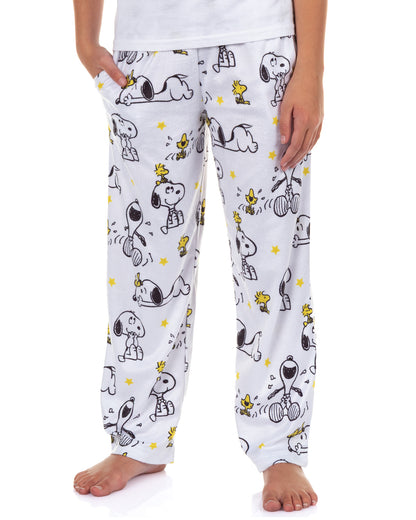 Peanuts Pajamas Kids Snooppy and Woodstock Laughing Lounge Pj Pants