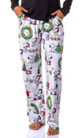 Peanuts Womens' Christmas Charlie Brown Snoopy Santa Sleep Pajama Pants