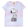 Peanuts Girls' I Woke Up This Cute Snoopy Tie-Dye Sleep Pajama Set Shorts