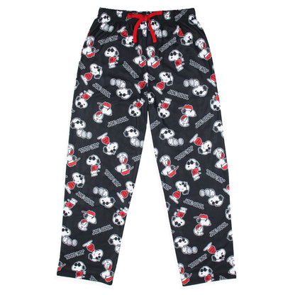 Peanuts Boys' Joe Cool Snoopy Character Tossed Print Sleep Pajama Pants (10/12)