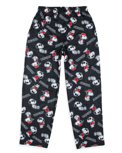 Peanuts Boys' Joe Cool Snoopy Character Tossed Print Sleep Pajama Pants
