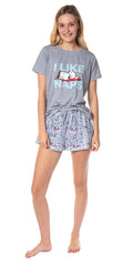 Peanuts Womens' Snoopy I Like Naps Character Sleep Pajama Set Shorts