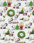 Peanuts Boys' Girls' Unisex Christmas Santa Snoopy Charlie Brown Characters Sleep Pajama Set