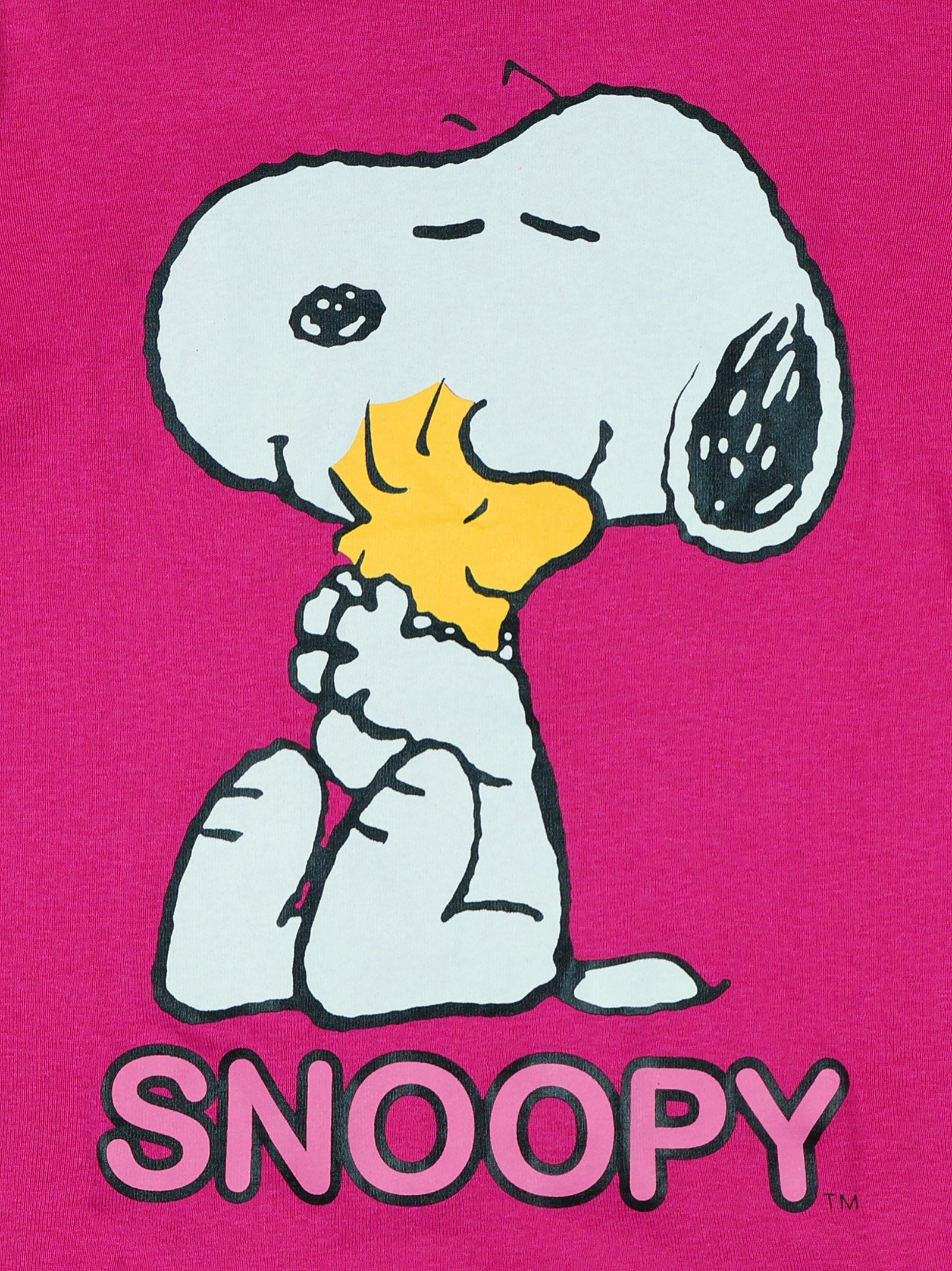 Peanuts Pajamas Toddler Girls' Snoopy and Woodstock Tight Fit Sleep Set