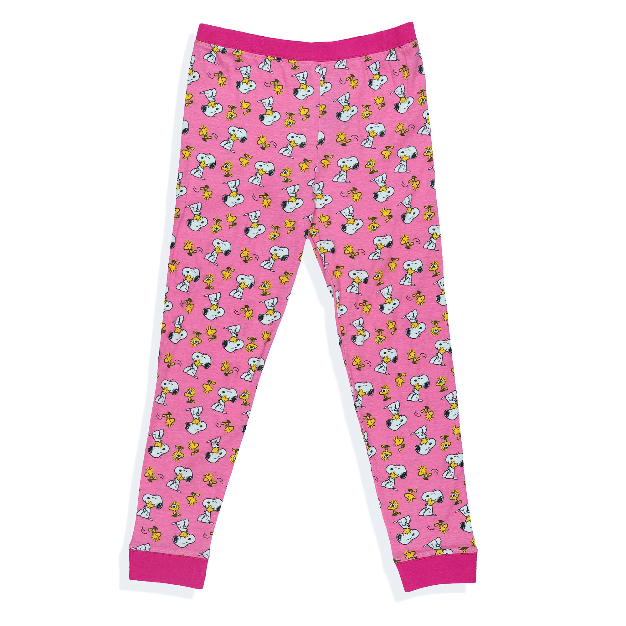 Peanuts Pajamas Toddler Girls' Snoopy and Woodstock Tight Fit Sleep Set