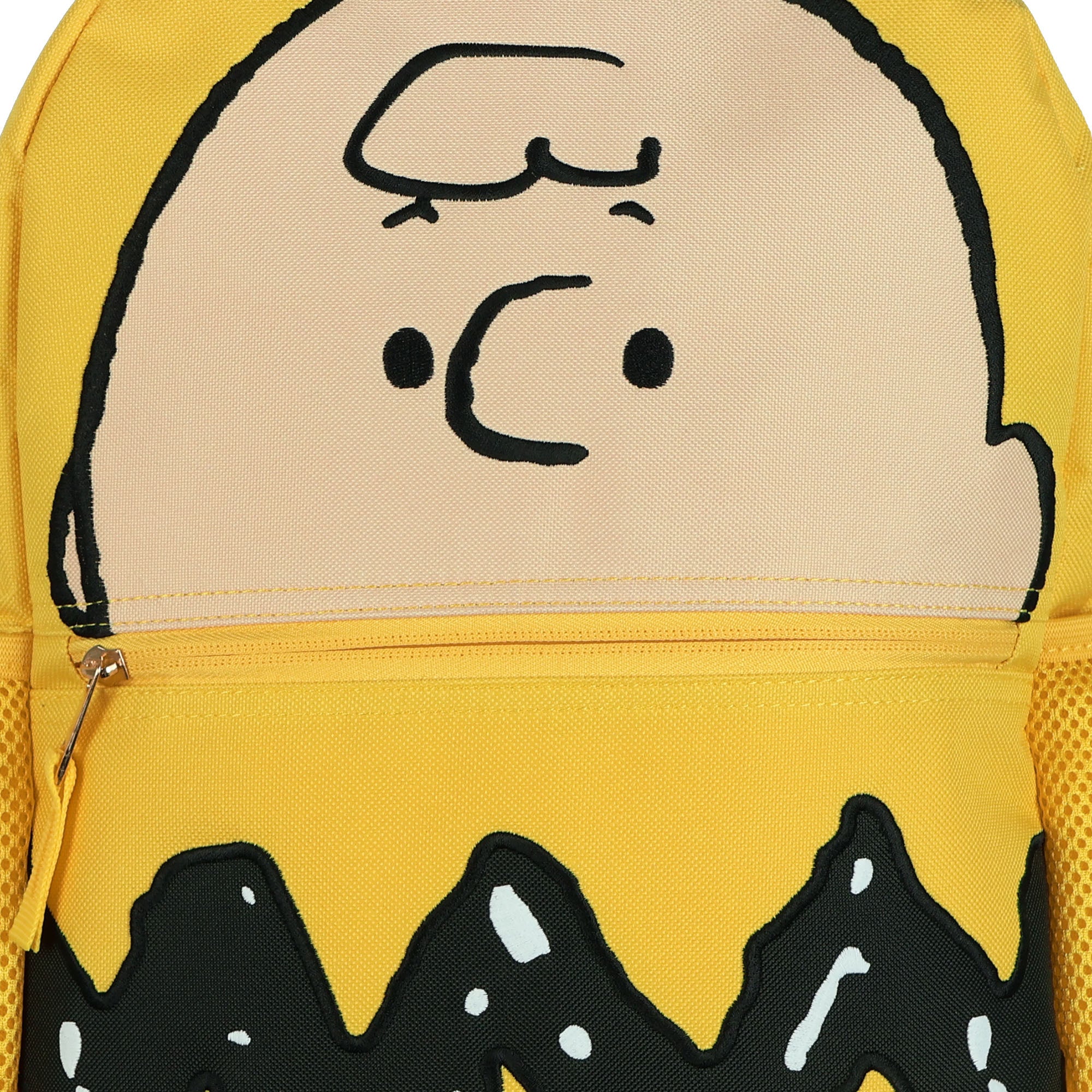 Peanuts Charlie Brown Yellow 16" Backpack with Adjustable Padded Straps