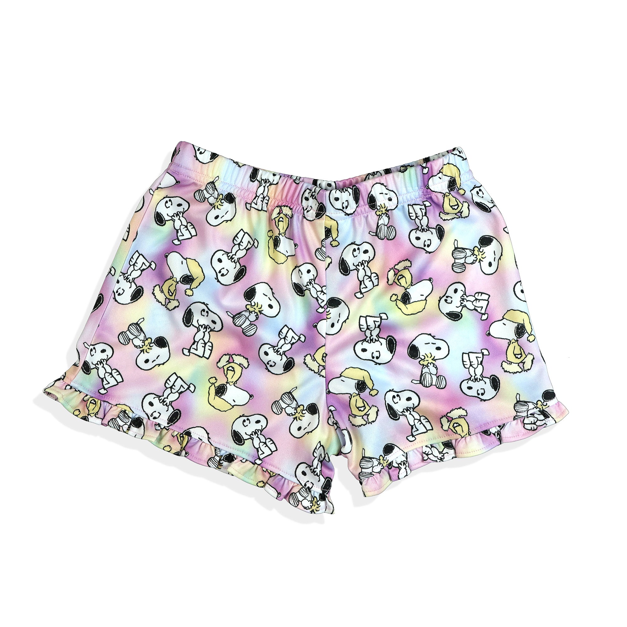 Peanuts Pajamas Toddler Girls Cute & Cuddly Ruffled Short Sleep Set
